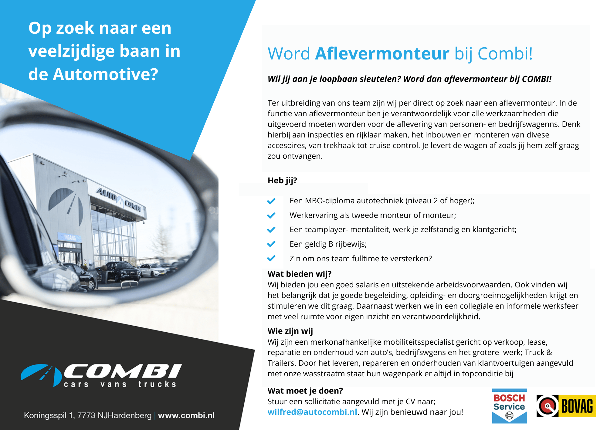 vacature monteur